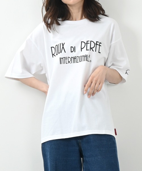[ROUXDI PERFE ルゥディパフィー]日本製フロントロゴプリント半袖Tシャツ（Tシャツ/カットソー）｜Felt-Maglietta（フェルトマリエッタ）