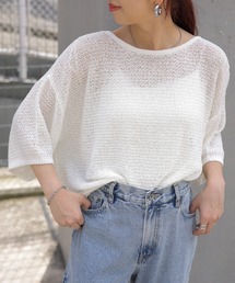 LEPSIM | 5ゲージメッシュプルオーバーSS　127647(ニット/セーター)