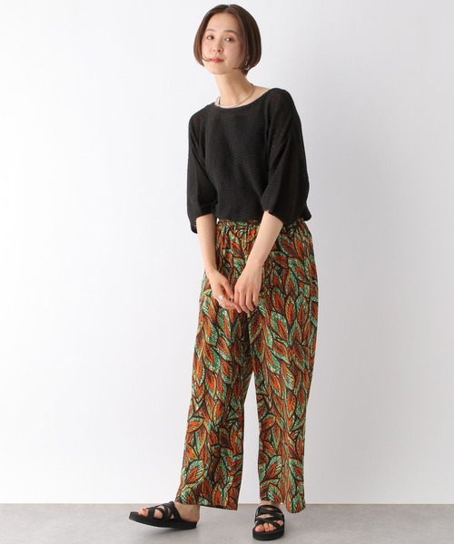 LEPSIM（レプシィム）の「5ゲージメッシュプルオーバーSS　127647（ニット/セーター・レディース・ライトグレー/グリーン系その他/ブラック/オフホワイト・FREE）」の14枚目の写真