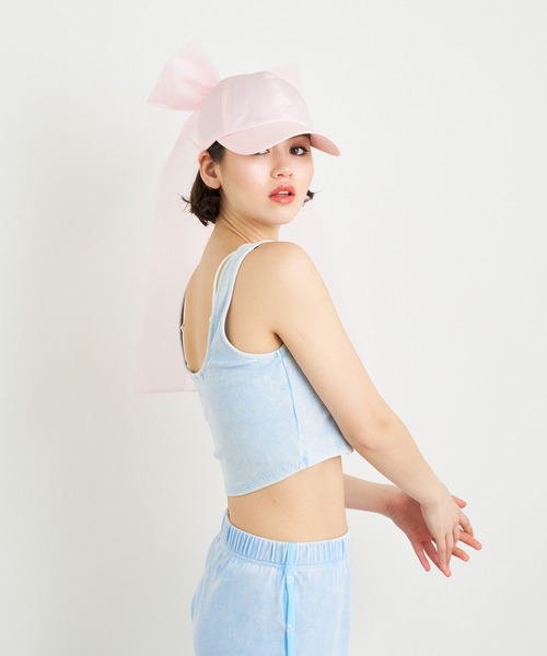 ANNA SUI NYC（アナ スイ エヌ ワイ シー）の「ANNA SUI NYC パウダーブリーチリングドットボタンショートタンクトップ（タンクトップ・レディース・ブルー/ブラック/パープル・S/M）」の11枚目の写真