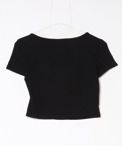 .KOM（ドットコム）の「A'GEM/9 × .kom 『.KOM/ドットケーオーエム』 フェイク ツーピース半袖カットソー（Tシャツ/カットソー・レディース・ブラック・M/L）」の6枚目の写真
