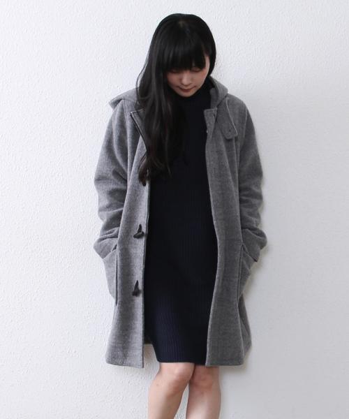 coen（コーエン）の「圧縮ウールダッフルコート（ダッフルコート