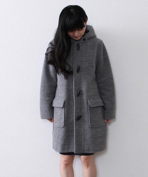 coen（コーエン）の「圧縮ウールダッフルコート（ダッフルコート