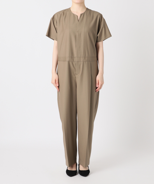 JOURNAL STANDARD（ジャーナルスタンダード）の「クリアーツイルハーフスリーブオールインワン（つなぎ/オールインワン・レディース・ブラック/ベージュ/チャコールグレー・FREE）」の19枚目の写真