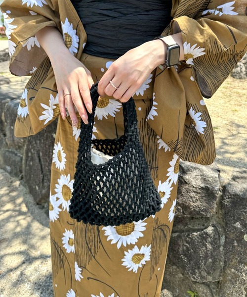 CAPRICIEUX LE'MAGE(カプリシューレマージュ)の「メッシュミニバッグ(ハンドバッグ・レディース・ホワイト/ブラック・FREE)」の12枚目の写真