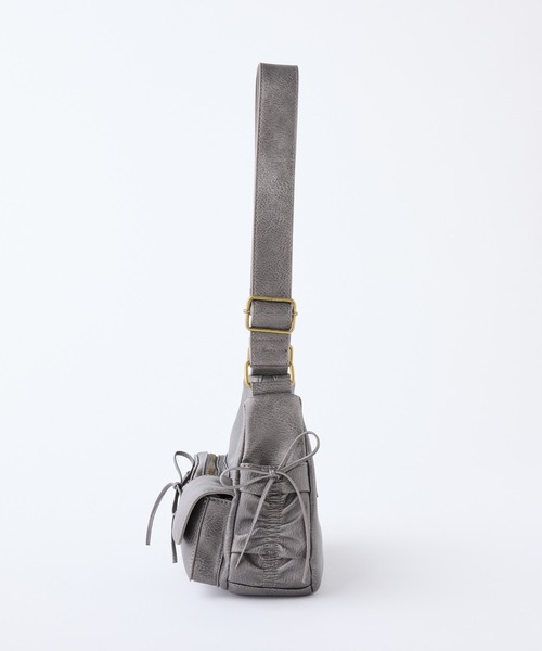 one after another NICE CLAUP（ワンアフターアナザーナイスクラップ）の「ドロストポケットショルダーバッグ（ショルダーバッグ・レディース・ブラック/ダークブラウン/ピンク/アイボリー・FREE）」の22枚目の写真