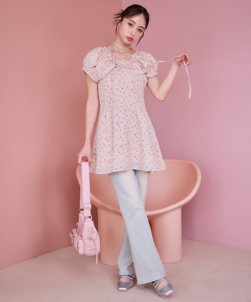 one after another NICE CLAUP（ワンアフターアナザーナイスクラップ）の「ドロストポケットショルダーバッグ（ショルダーバッグ・レディース・ブラック/ダークブラウン/ピンク/アイボリー・FREE）」の8枚目の写真