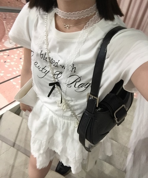 メッセージリボンTシャツ【RL】（Tシャツ/カットソー）｜RiLi
