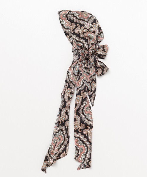 チャイハネ（チャイハネ）の「【チャイハネ】カリビススカーフリボンヘアバンド（ヘアバンド・レディース・ブラック/ブルー/ホワイト・FREE）」の2枚目の写真