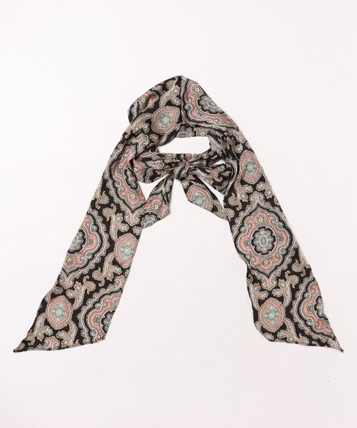 チャイハネ（チャイハネ）の「【チャイハネ】カリビススカーフリボンヘアバンド（ヘアバンド・レディース・ブラック/ブルー/ホワイト・FREE）」の7枚目の写真