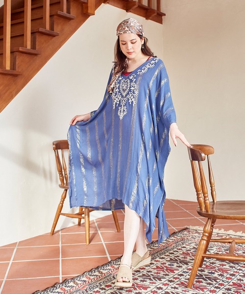 チャイハネ（チャイハネ）の「【チャイハネ】カリビススカーフリボンヘアバンド（ヘアバンド・レディース・ブラック/ブルー/ホワイト・FREE）」の11枚目の写真