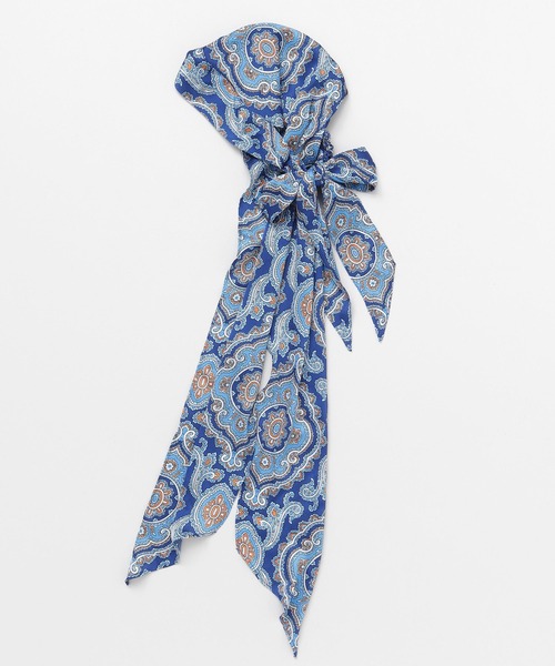 チャイハネ（チャイハネ）の「【チャイハネ】カリビススカーフリボンヘアバンド（ヘアバンド・レディース・ブラック/ブルー/ホワイト・FREE）」の16枚目の写真