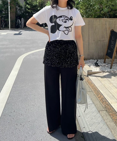 SHENERY（シーナリー）の「Mickey / Tee（Tシャツ/カットソー・レディース・ホワイト・LARGE/SMALL）」の5枚目の写真