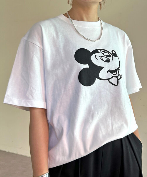 SHENERY（シーナリー）の「Mickey / Tee（Tシャツ/カットソー・レディース・ホワイト・LARGE/SMALL）」の15枚目の写真