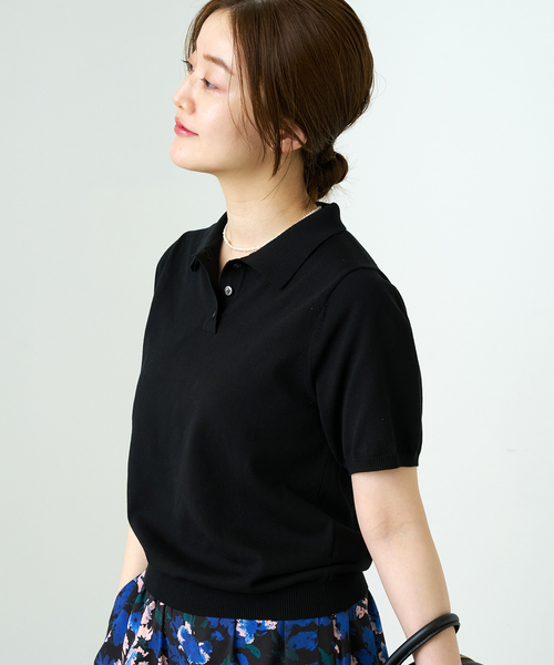 IENA  ドライコットンエリツキプルオーバー IENA（イエナ）の「ドライコットンエリツキプルオーバー