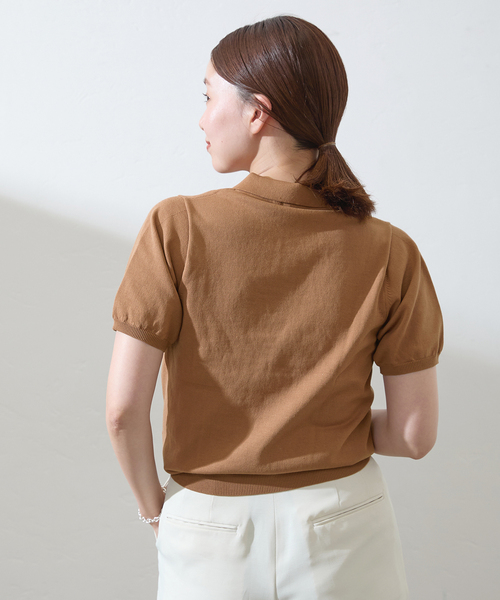 IENA（イエナ）の「ドライコットンエリツキプルオーバー