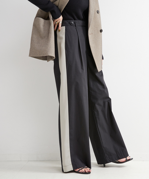 B.C STOCK（ベーセーストック）の「コットンナイロントラックパンツ（その他パンツ・レディース・ベージュ/ブラック/ホワイト・MEDIUM/LARGE）」の9枚目の写真