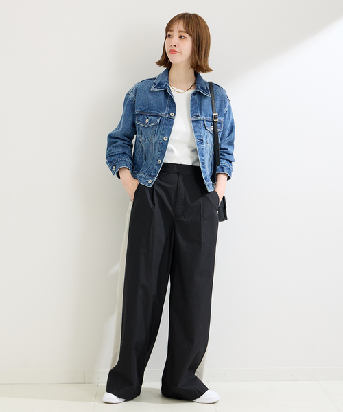 B.C STOCK（ベーセーストック）の「コットンナイロントラックパンツ（その他パンツ・レディース・ベージュ/ブラック/ホワイト・MEDIUM/LARGE）」の13枚目の写真