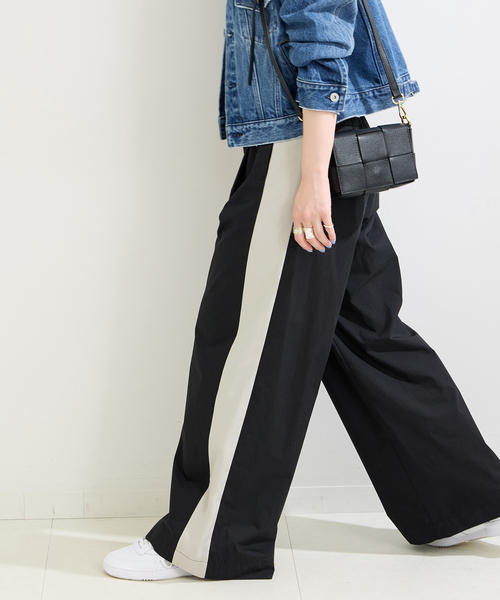 B.C STOCK（ベーセーストック）の「コットンナイロントラックパンツ（その他パンツ・レディース・ベージュ/ブラック/ホワイト・MEDIUM/LARGE）」の18枚目の写真