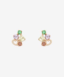 K10 ピンクゴールド ライトアメジスト ピアス ESTELLE/エステール