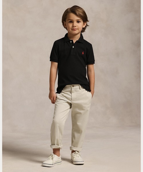 POLO RALPH LAUREN CHILDRENSWEAR(ポロ ラルフ ローレン チルドレンズウェア)の「コットン メッシュ ポロシャツ(ポロシャツ・キッズ・ブラック系1・7/3/4/6)」の6枚目の写真