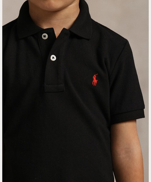 POLO RALPH LAUREN CHILDRENSWEAR(ポロ ラルフ ローレン チルドレンズウェア)の「コットン メッシュ ポロシャツ(ポロシャツ・キッズ・ブラック系1・7/3/4/6)」の7枚目の写真