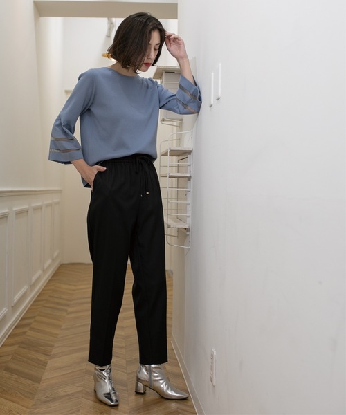 OPAQUE.CLIP(オペークドットクリップ)の「◆美脚ストレッチイージーテーパードパンツ【洗濯機洗い可】(その他パンツ・レディース・チャコールグレー/ブラック/ブラウン系・42/40/38/36/34)」の10枚目の写真