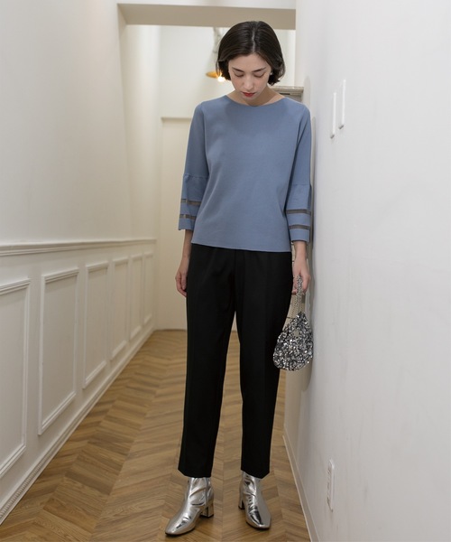 OPAQUE.CLIP(オペークドットクリップ)の「◆美脚ストレッチイージーテーパードパンツ【洗濯機洗い可】(その他パンツ・レディース・チャコールグレー/ブラック/ブラウン系・42/40/38/36/34)」の11枚目の写真