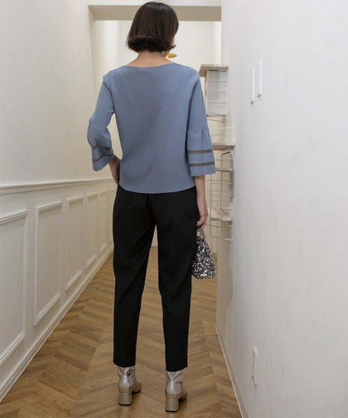 OPAQUE.CLIP(オペークドットクリップ)の「◆美脚ストレッチイージーテーパードパンツ【洗濯機洗い可】(その他パンツ・レディース・チャコールグレー/ブラック/ブラウン系・42/40/38/36/34)」の12枚目の写真