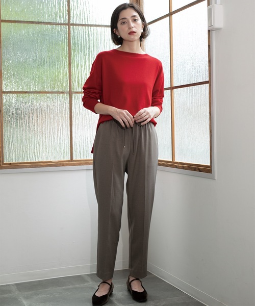 OPAQUE.CLIP(オペークドットクリップ)の「◆美脚ストレッチイージーテーパードパンツ【洗濯機洗い可】(その他パンツ・レディース・チャコールグレー/ブラック/ブラウン系・42/40/38/36/34)」の16枚目の写真