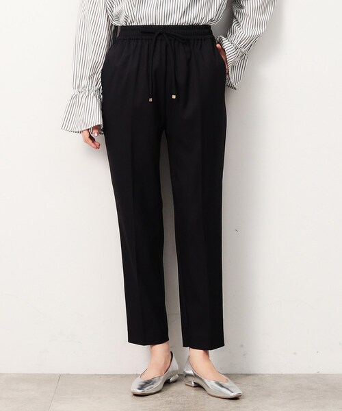 セール】美脚ストレッチイージーテーパードパンツ【洗濯機洗い可