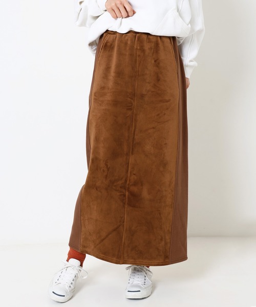 KRIFF MAYER Lady's Collection（クリフメイヤーレディースコレクション）の「ボンディングベロアスカート（スカート・レディース・ブラウン/グリーン/カラフル/チャコール/ナチュラル・MEDIUM/LARGE）」の21枚目の写真