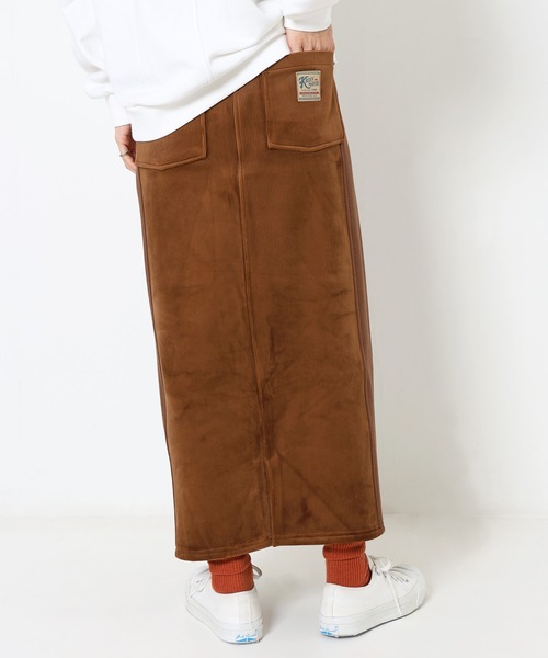 KRIFF MAYER Lady's Collection（クリフメイヤーレディースコレクション）の「ボンディングベロアスカート（スカート・レディース・ブラウン/グリーン/カラフル/チャコール/ナチュラル・MEDIUM/LARGE）」の16枚目の写真