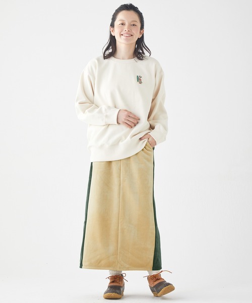 KRIFF MAYER Lady's Collection（クリフメイヤーレディースコレクション）の「ボンディングベロアスカート（スカート・レディース・ブラウン/グリーン/カラフル/チャコール/ナチュラル・MEDIUM/LARGE）」の14枚目の写真