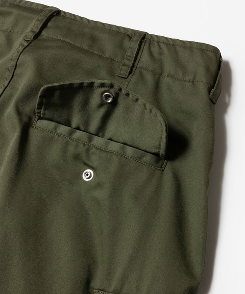 MR.OLIVE(ミスターオリーブ)の「MR.OLIVE/WALK IN CLOSET ミスターオリーブ / T/C USED SATIN / M-65 CARGO PANTS ユーズドウォッシュサテンミリタリーパンツ / M243116(カーゴパンツ・メンズ・ブラック/グリーン・SMALL/MEDIUM/LARGE)」の12枚目の写真
