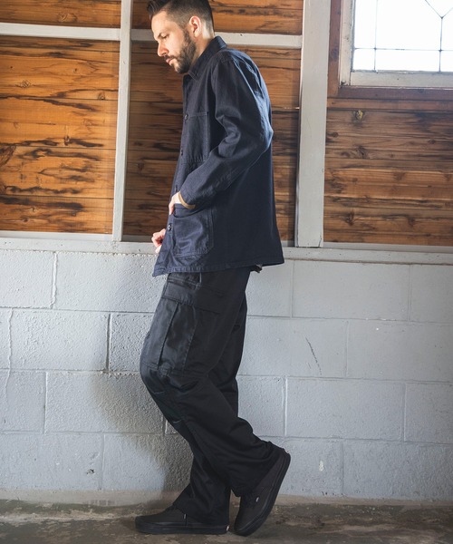 MR.OLIVE(ミスターオリーブ)の「MR.OLIVE/WALK IN CLOSET ミスターオリーブ / T/C USED SATIN / M-65 CARGO PANTS ユーズドウォッシュサテンミリタリーパンツ / M243116(カーゴパンツ・メンズ・ブラック/グリーン・SMALL/MEDIUM/LARGE)」の13枚目の写真