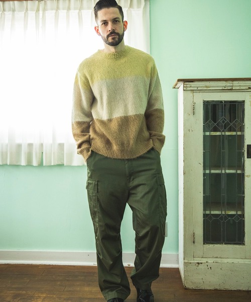 MR.OLIVE(ミスターオリーブ)の「MR.OLIVE/WALK IN CLOSET ミスターオリーブ / T/C USED SATIN / M-65 CARGO PANTS ユーズドウォッシュサテンミリタリーパンツ / M243116(カーゴパンツ・メンズ・ブラック/グリーン・SMALL/MEDIUM/LARGE)」の18枚目の写真