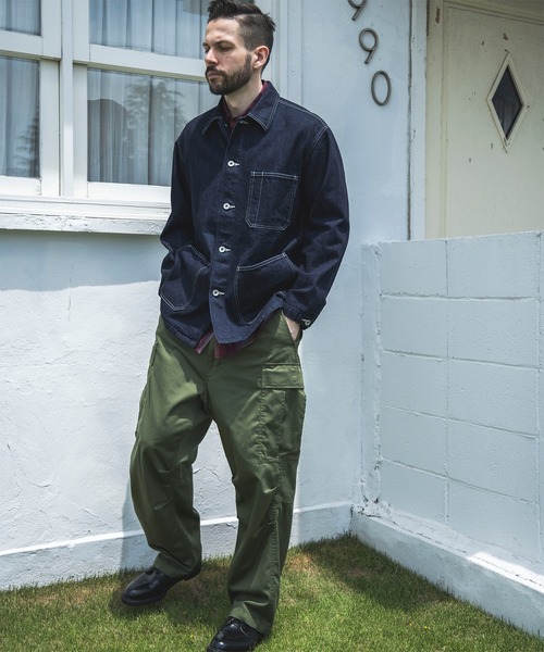 MR.OLIVE(ミスターオリーブ)の「MR.OLIVE/WALK IN CLOSET ミスターオリーブ / T/C USED SATIN / M-65 CARGO PANTS ユーズドウォッシュサテンミリタリーパンツ / M243116(カーゴパンツ・メンズ・ブラック/グリーン・SMALL/MEDIUM/LARGE)」の19枚目の写真