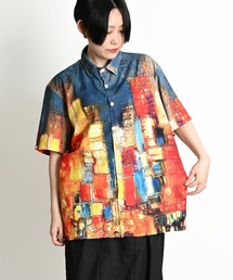 【MARAI】半袖シャツ アロハシャツ 総柄シャツ