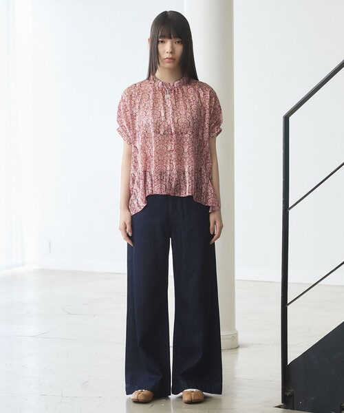 J.PRESS YORK STREET（ジェイプレスヨークストリート）の「【WOMEN】ソフトワイドデニム（デニムパンツ・レディース・ホワイト系/ネイビー系/ダルブルー系・LARGE/MEDIUM/SMALL）」の10枚目の写真