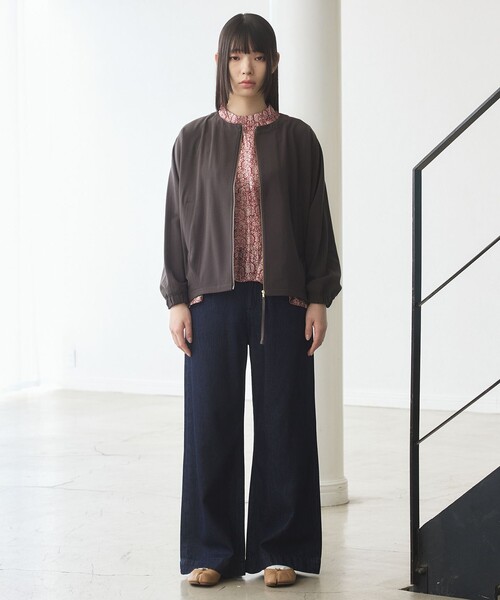 J.PRESS YORK STREET（ジェイプレスヨークストリート）の「【WOMEN】ソフトワイドデニム（デニムパンツ・レディース・ホワイト系/ネイビー系/ダルブルー系・LARGE/MEDIUM/SMALL）」の12枚目の写真
