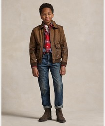 POLO RALPH LAUREN CHILDRENSWEAR（ポロ ラルフ ローレン チルドレンズウェア）の「Hampton ストレート ディストレスト ジーンズ（デニムパンツ・キッズ）」