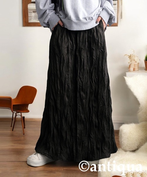 antiqua(アンティカ)の「コーデュロイスカート(スカート・レディース・ブラウン系その他/アイボリー・ONESIZE)」の2枚目の写真