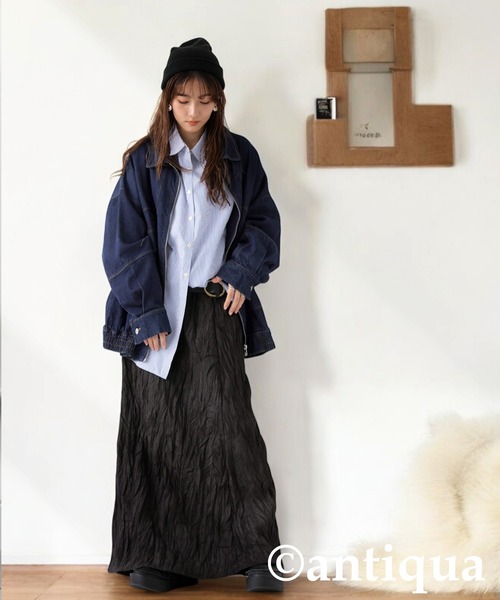 antiqua(アンティカ)の「コーデュロイスカート(スカート・レディース・ブラウン系その他/アイボリー・ONESIZE)」の10枚目の写真