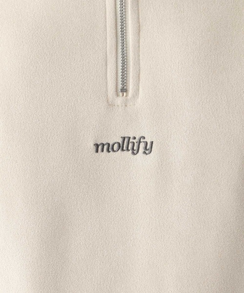 RAGEBLUE（レイジブルー）の「【WEB限定】Suede back print pullover/カットスウェードバックプリントプルオーバー/ワンポイント刺繍ハーフジップ（スウェット・メンズ・ブラウン/ダークグレー/ホワイト系その他/グレー系その他/ブラウン系その他/オフホワイト・FREE）」の8枚目の写真