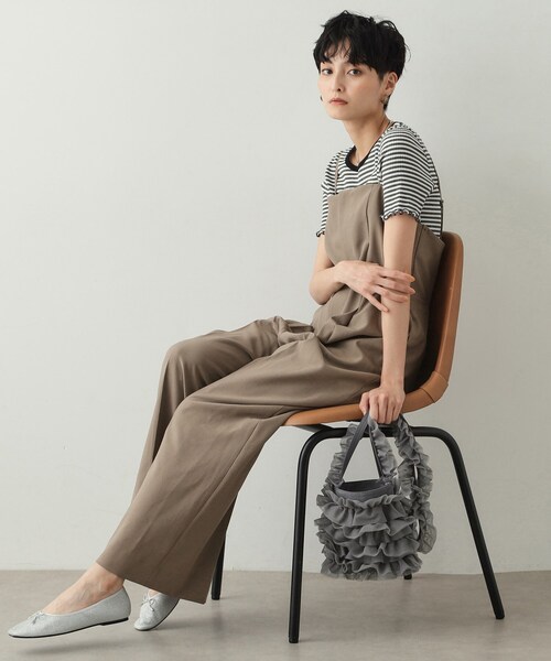 OPAQUE.CLIP（オペークドットクリップ）の「◆チュールフリルミニショルダーバッグ（ショルダーバッグ・レディース・アイボリー/ブラック/チャコールグレー・00）」の14枚目の写真