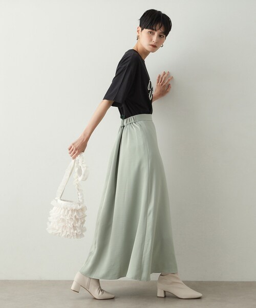 OPAQUE.CLIP（オペークドットクリップ）の「◆チュールフリルミニショルダーバッグ（ショルダーバッグ・レディース・アイボリー/ブラック/チャコールグレー・00）」の17枚目の写真