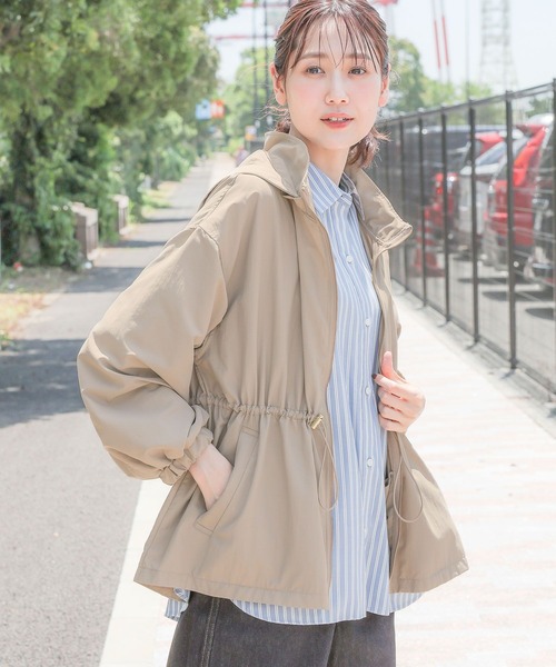 GLOBAL WORK（グローバルワーク）の「2WAYエアかる撥水マンパ/115427（マウンテンパーカー・レディース・ダークブラウン/ブラック/グレイッシュベージュ・MEDIUM/LARGE）」の10枚目の写真