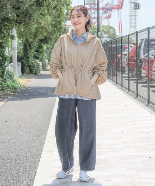 GLOBAL WORK（グローバルワーク）の「2WAYエアかる撥水マンパ/115427（マウンテンパーカー・レディース・ダークブラウン/ブラック/グレイッシュベージュ・MEDIUM/LARGE）」の11枚目の写真