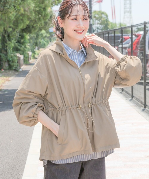 GLOBAL WORK（グローバルワーク）の「2WAYエアかる撥水マンパ/115427（マウンテンパーカー・レディース・ダークブラウン/ブラック/グレイッシュベージュ・MEDIUM/LARGE）」の17枚目の写真